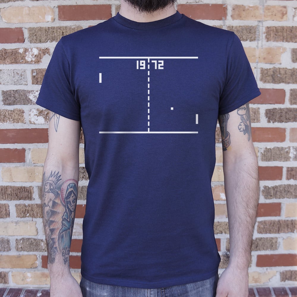 Pong 1972 Retro Arcade Video Game Screen
