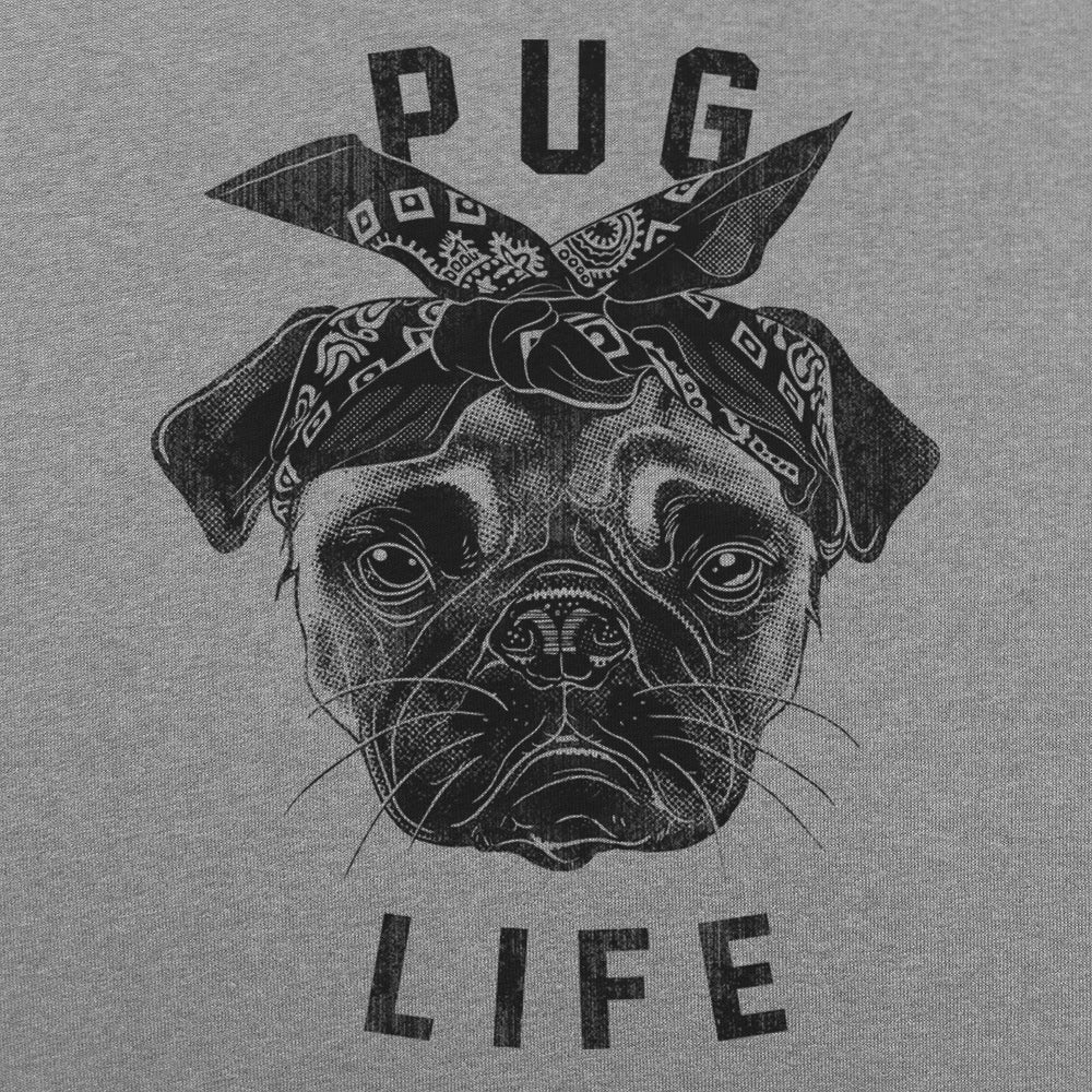 Pug Life Gangster Pug Dog with Bandana