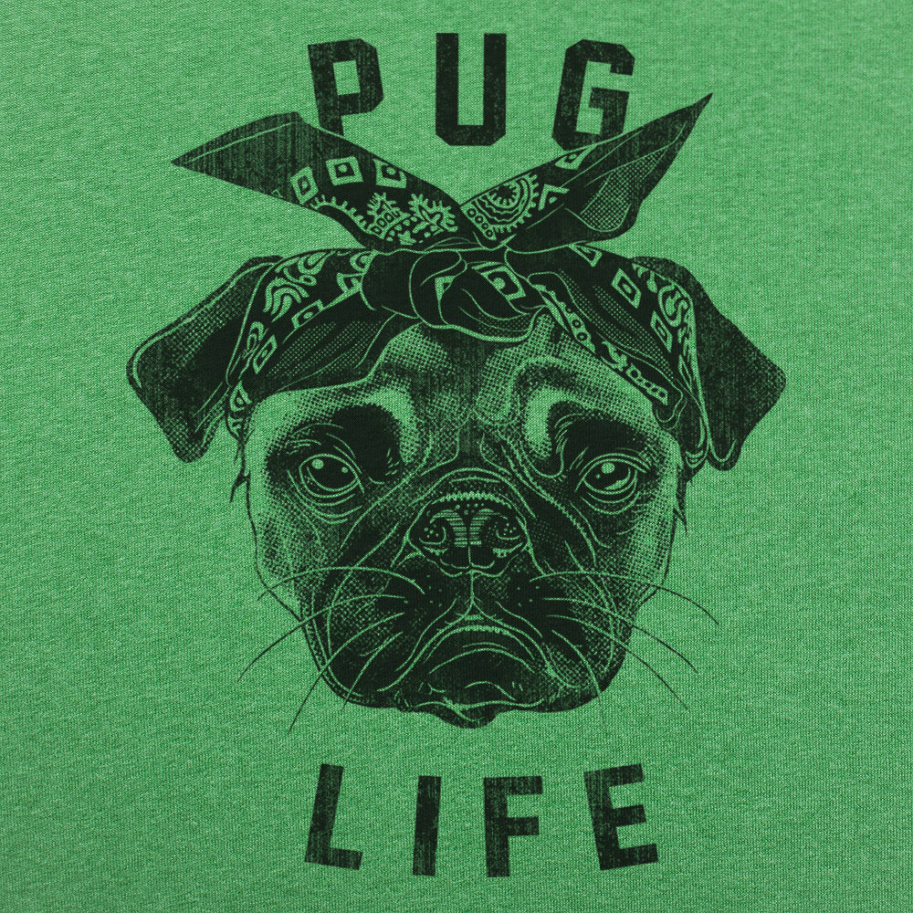 Pug Life Gangster Pug Dog with Bandana