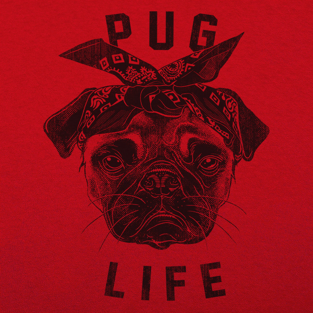 Pug Life Gangster Pug Dog with Bandana