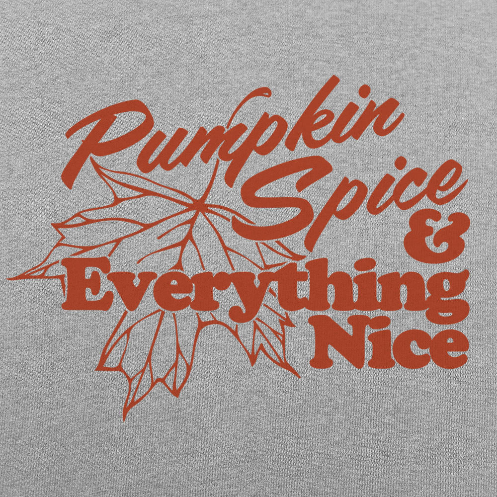 Pumpkin Spice and Everything Nice Fall Leaf Design
