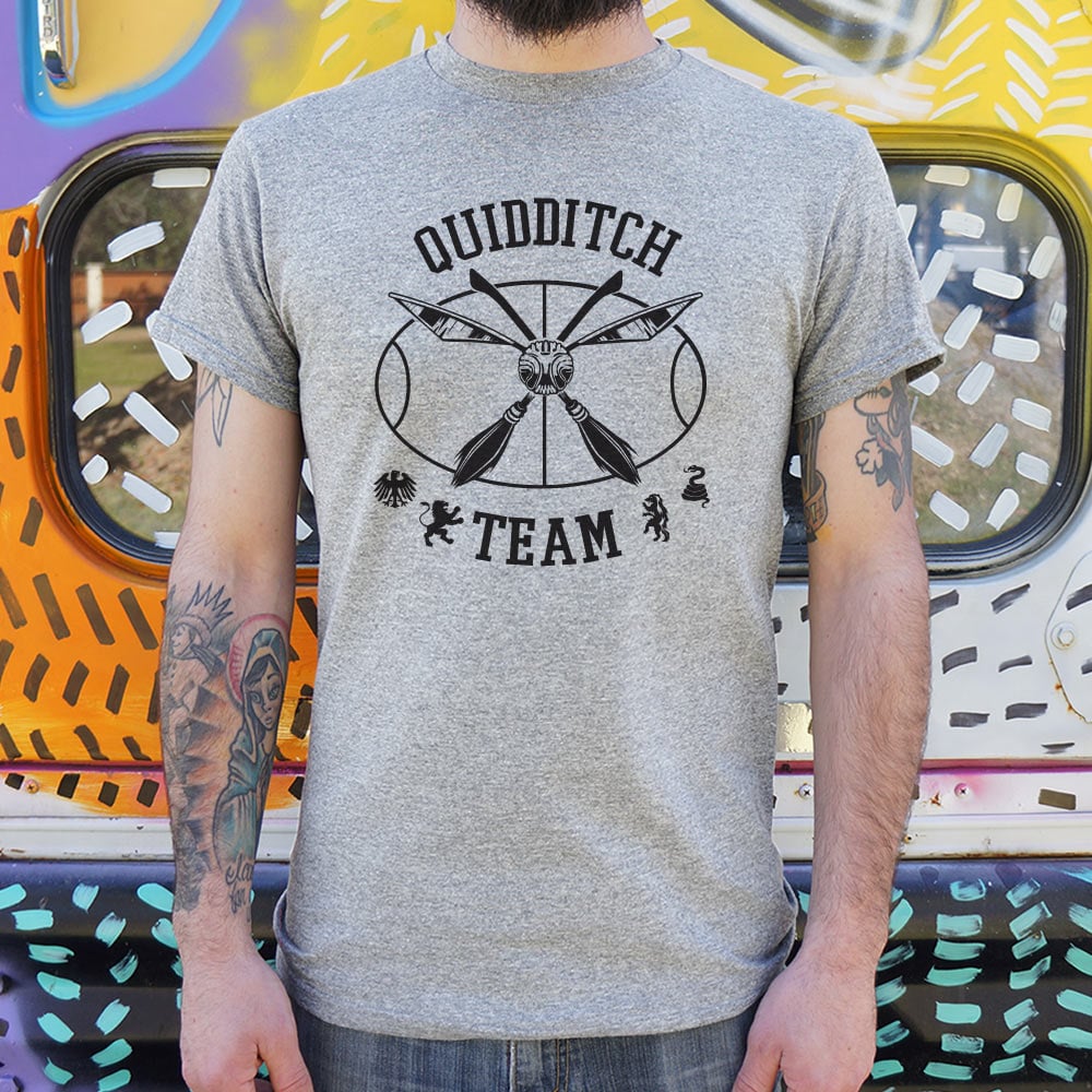 Quidditch Team Crossed Broomsticks Emblem
