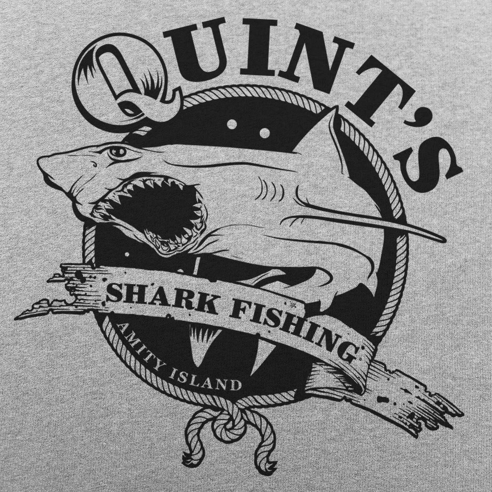 Quint's Shark Fishing Amity Island Vintage Shark Emblem