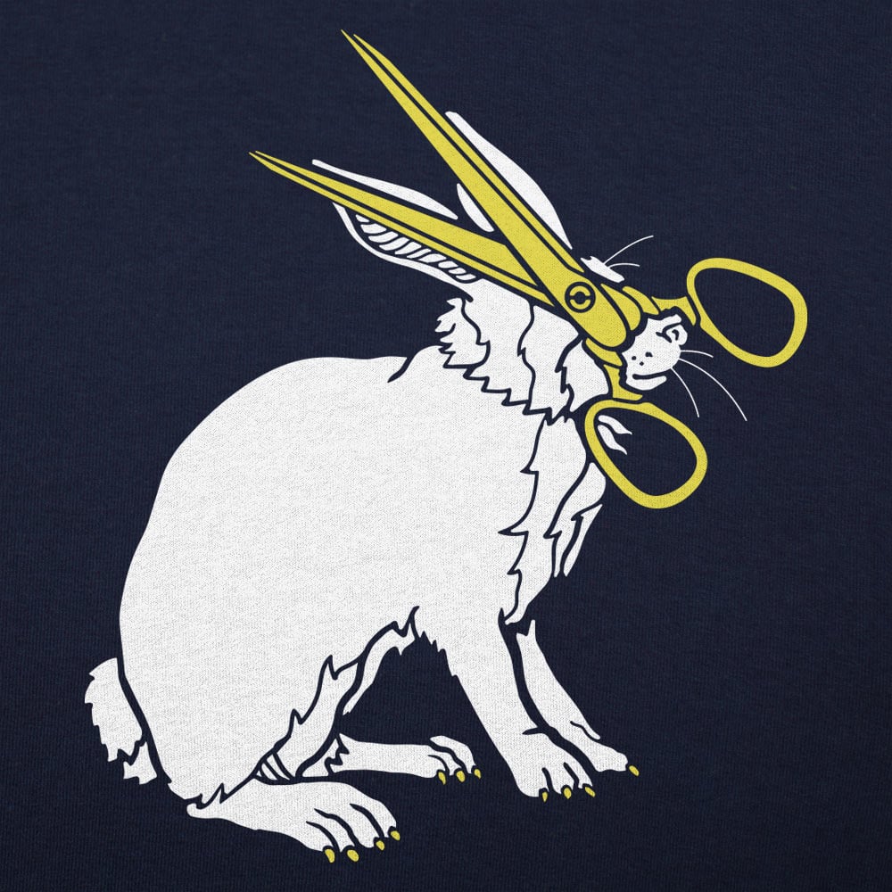 Rabbit And Scissors Tethered Horror Symbolism