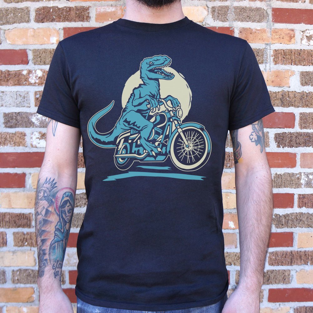 Raptor Cycle Velociraptor Riding a Motorcycle