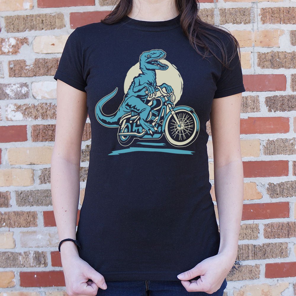 Raptor Cycle Velociraptor Riding a Motorcycle