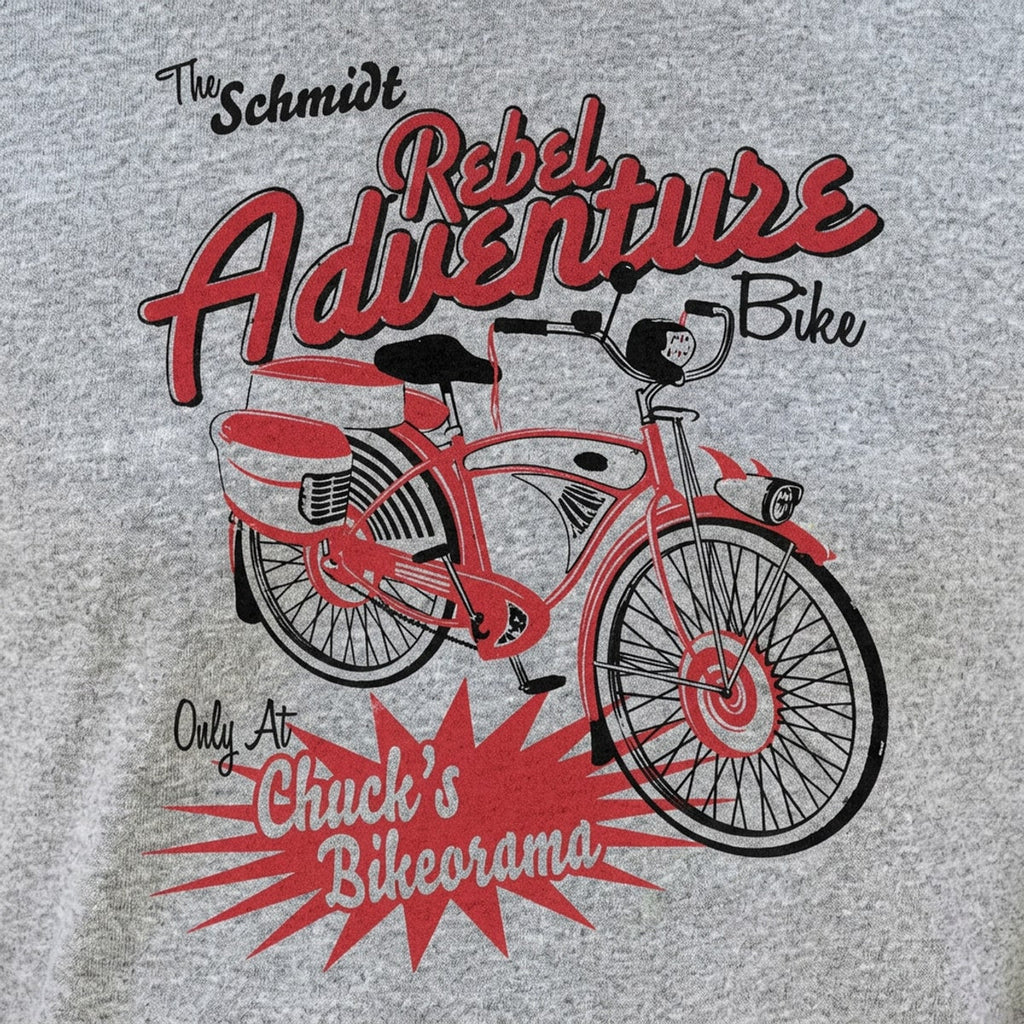 Rebel Adventure Retro Red Bicycle Ad