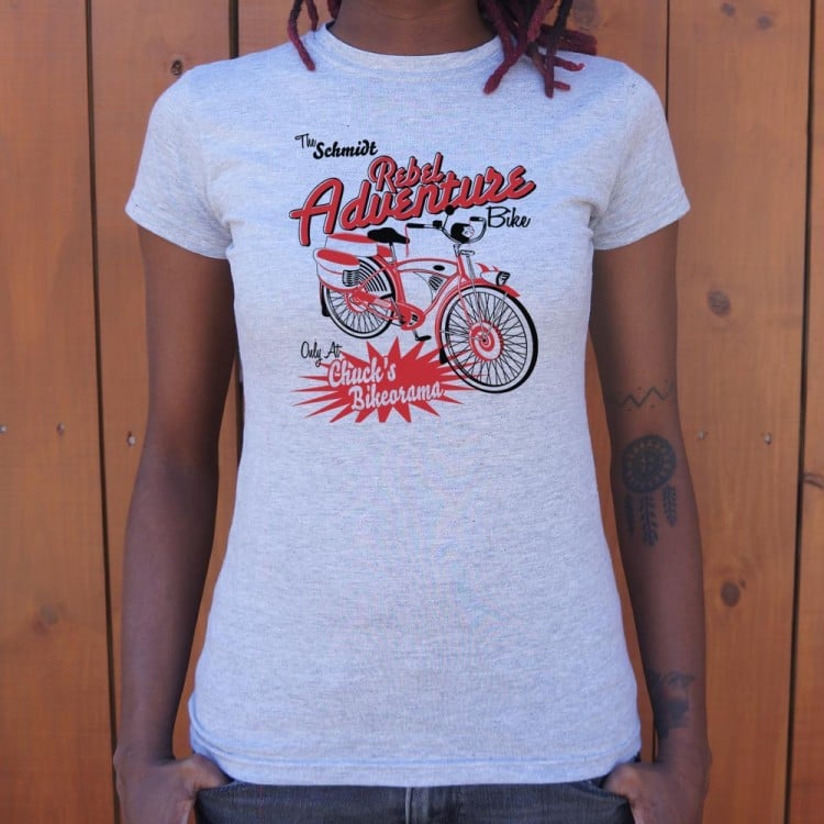 Rebel Adventure Retro Red Bicycle Ad