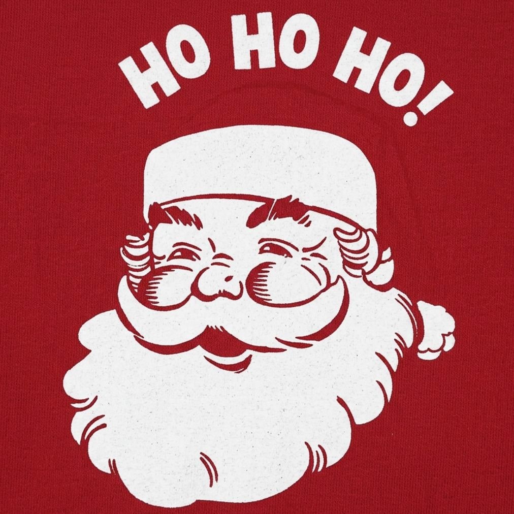 Santa Ho Ho Ho Vintage Jolly Santa Claus Face