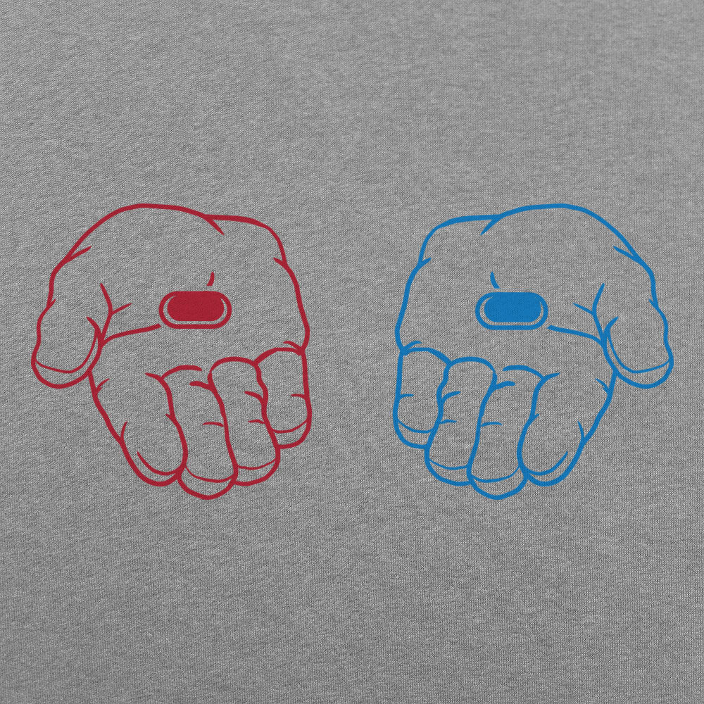Red Pill Blue Pill Hands