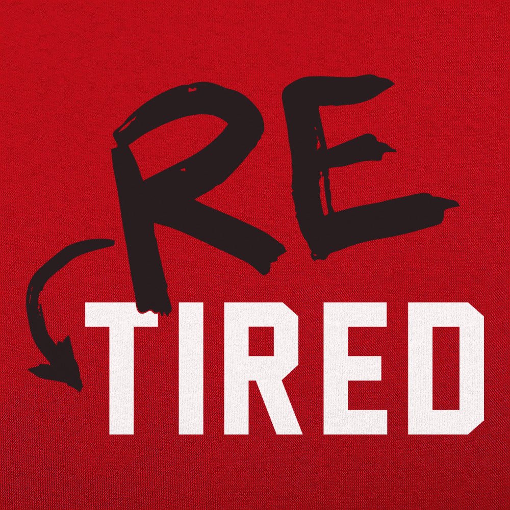 Re-Tired Retirement Pun for Tired Old Folks