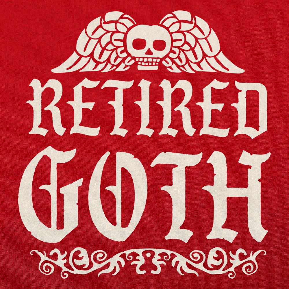 Retired Goth Winged Skull Design
