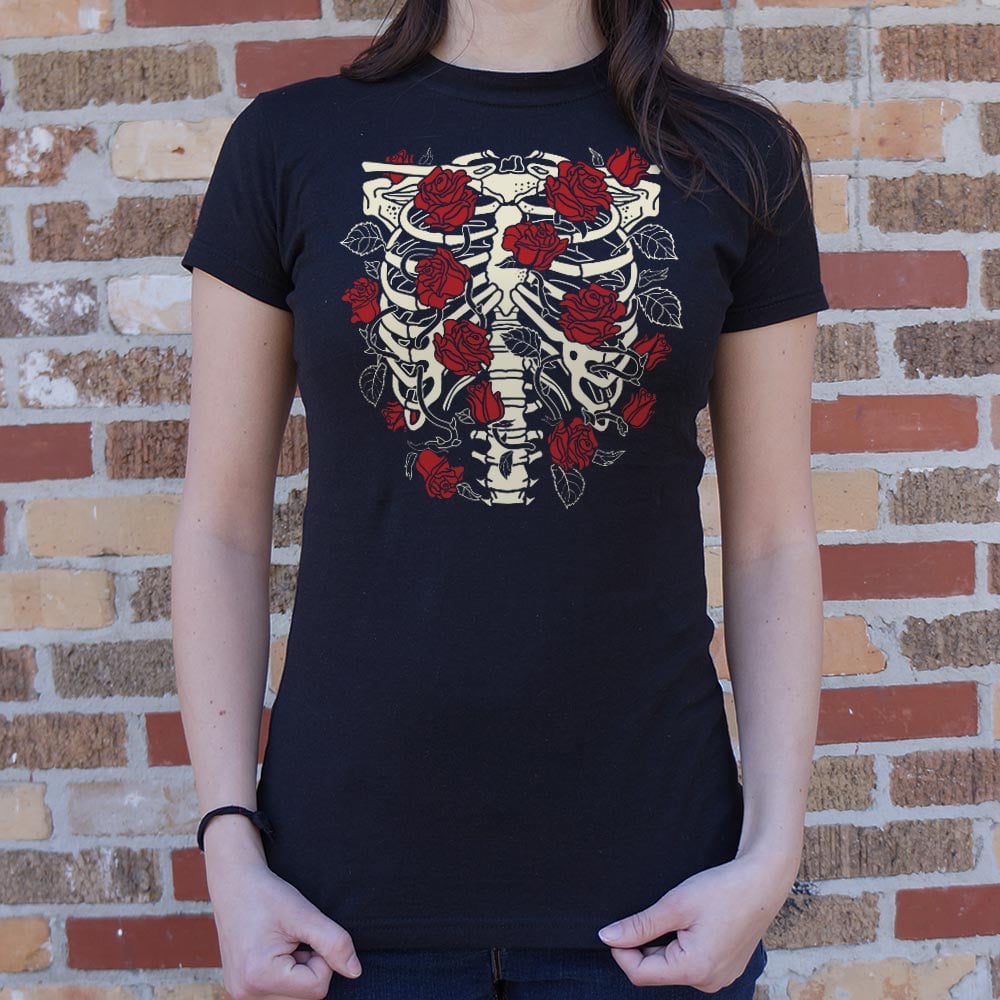 Ribcage Roses Skeleton