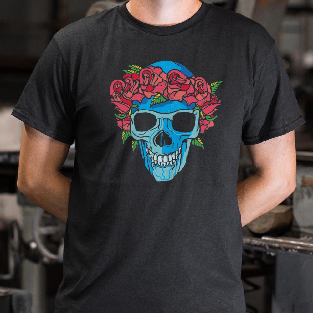 Rose Crowned Skull Full Color