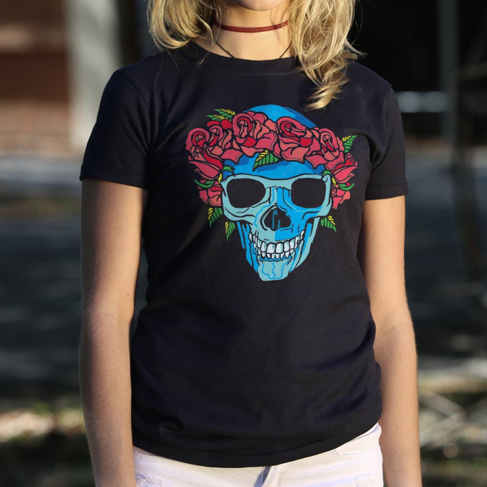 Rose Crowned Skull Full Color
