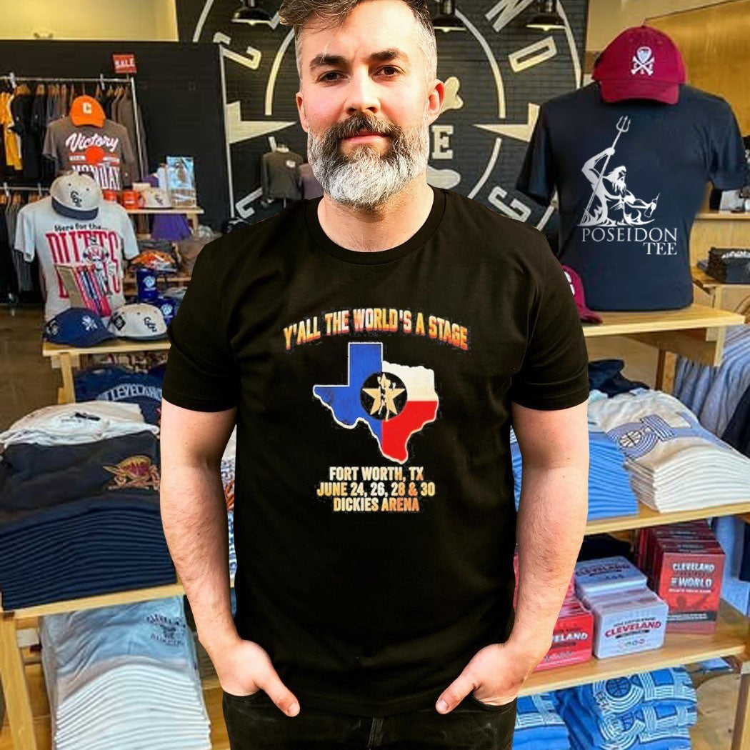 Rush Y’all The World’s A Stage Fort Worth Tx June 2026 T-shirt