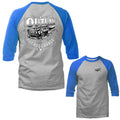 Outlaw Hot Rod Garage Classic Vintage Car Automobile 3/4 Sleeve Raglan