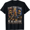 Tung Tung Tung Sahur Triple Face Italian Brainrot Meme T-Shirt
