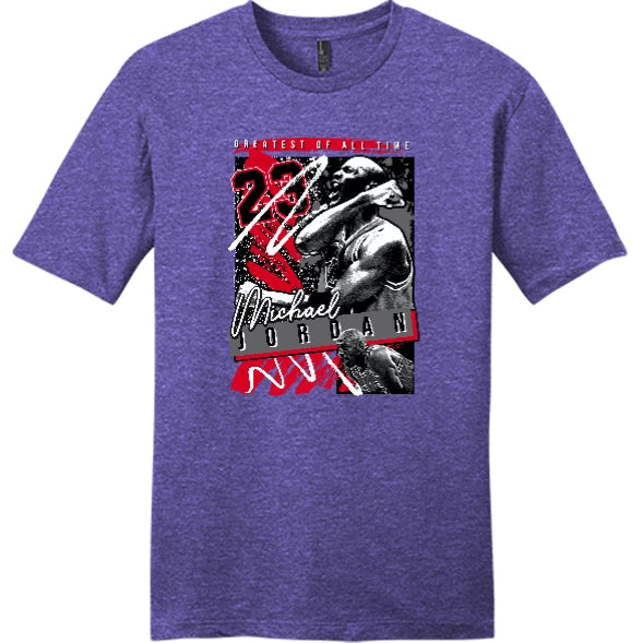 NEW ART SOCIETY RETRO KINGS MJ 90s PURPLE TEE SHIRT SMALL-4XL MADE IN USA