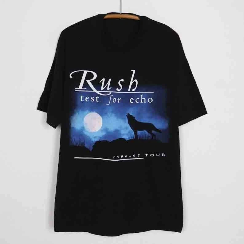 vintage 1996 Rush Test For Echo Tour Shirt