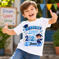Personalised Nursery Leaver Boys T Shirt, Kids Graduation Tee