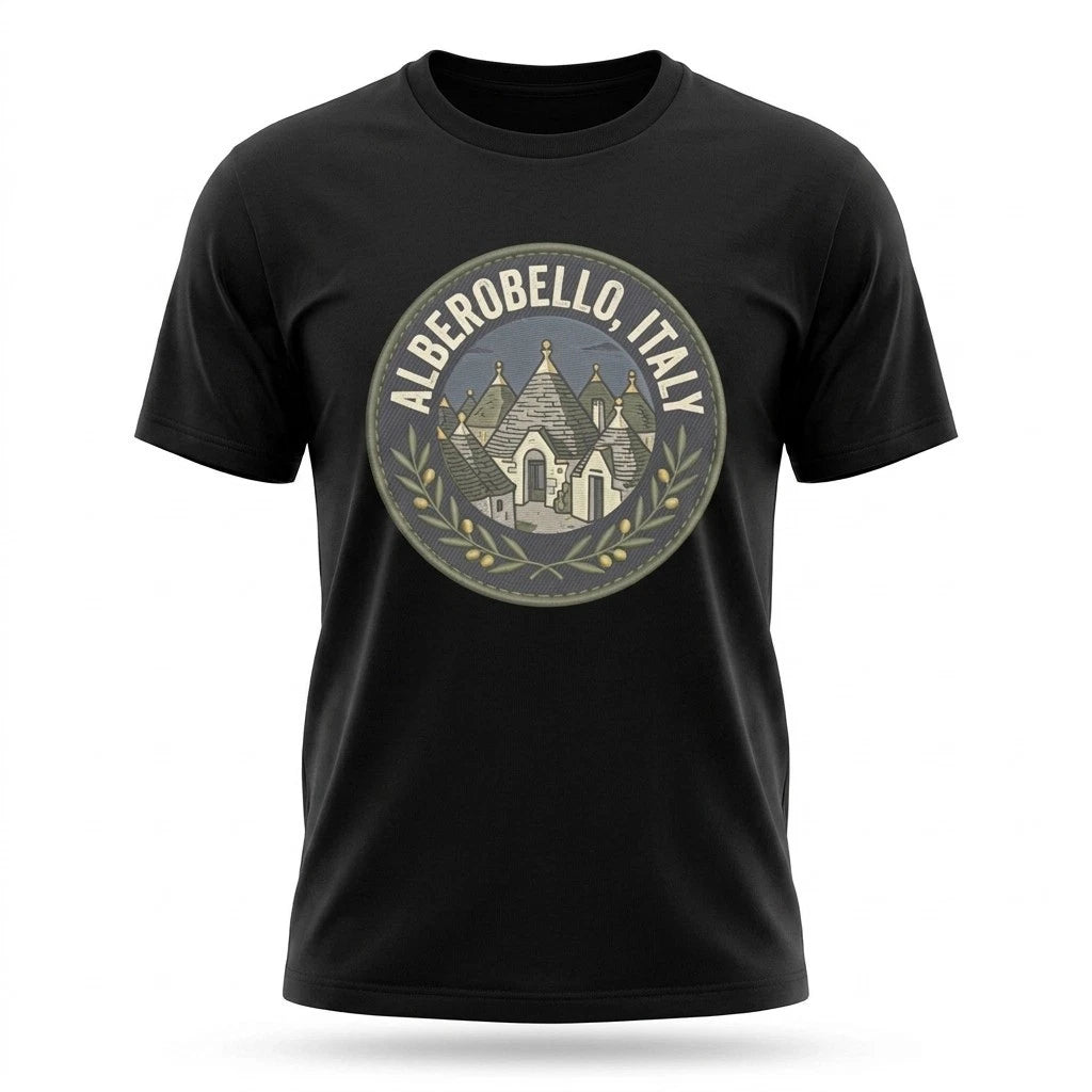 Alberobello Italy Trulli Graphic T-Shirt Unisex Travel Tee