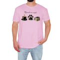 Funny Coffee Lover Mens T-Shirt My Needs Are Simple Retro Birthday Gift