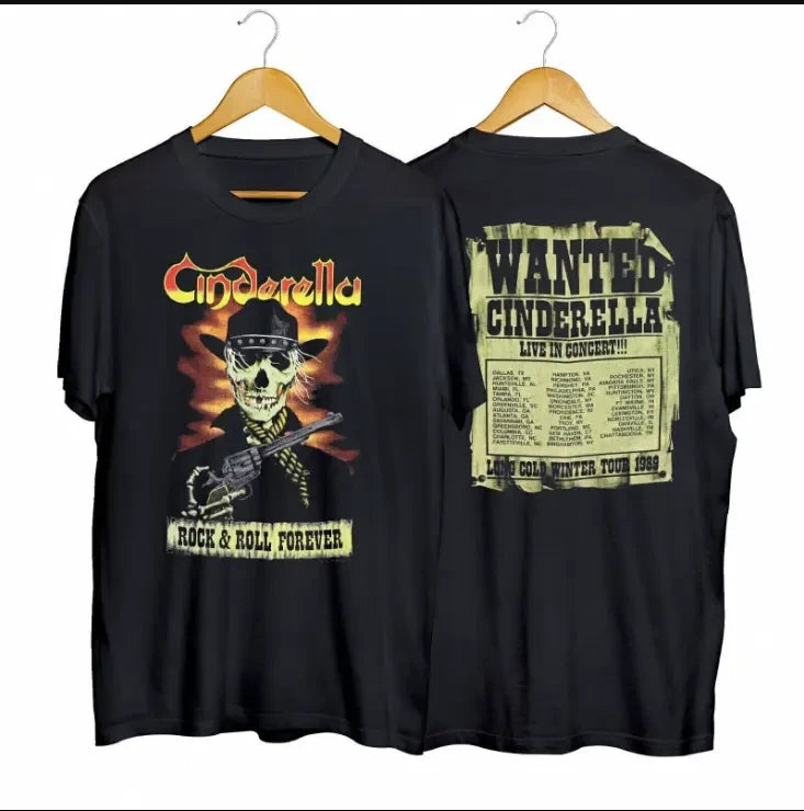 Vintage 1989 Cinderella Long Cold Winter Tour T-Shirt