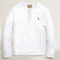 Polo Ralph Lauren Henley White Long Sleeve w/ Blue T-Shirt Men's Size 4XLT NWT