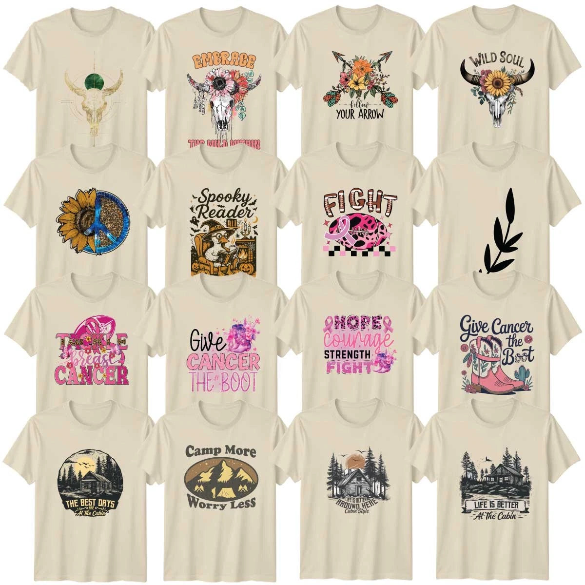 Western Awareness Farm Animal Adult T-Shirt Country Birthday Gift