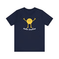 Unisex Yellow Smile Face Hello Sunshine Shirt Cute Smiling Happy Face T-Shirt