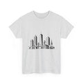 Skyline Graphic Tee 100% Cotton Crew Neck City Print Minimalist Urban Shirt