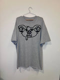 RareBear Graphic T-Shirt Gray – Streetwear Hip Hop Tee Oversized 26x28