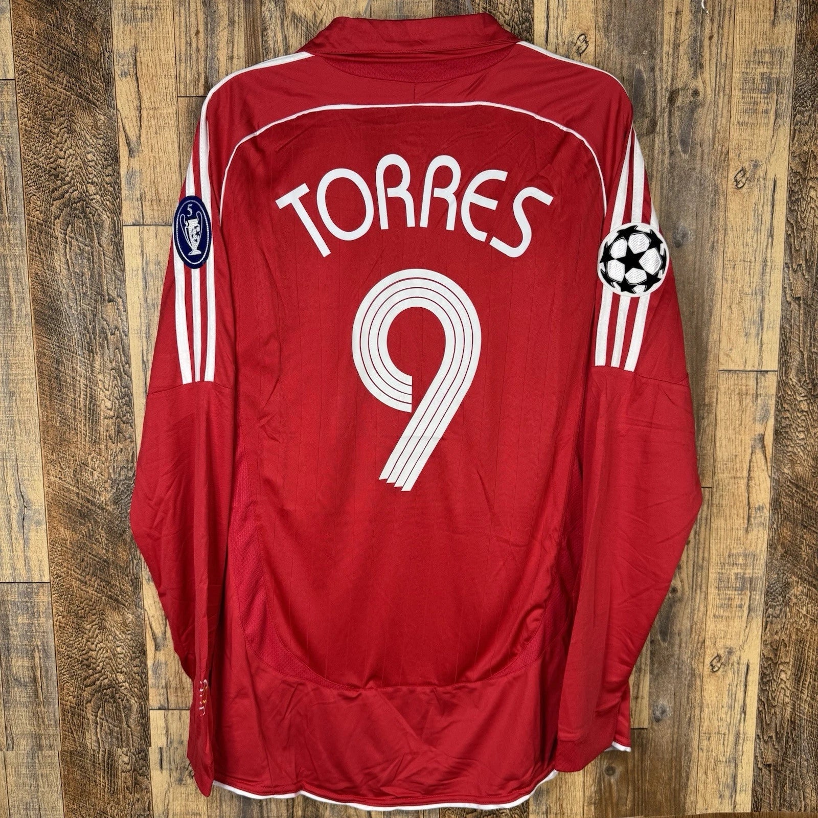 Liverpool FC 2007-08 Home Men’s XL Long Sleeve Soccer Jersey TORRES #9