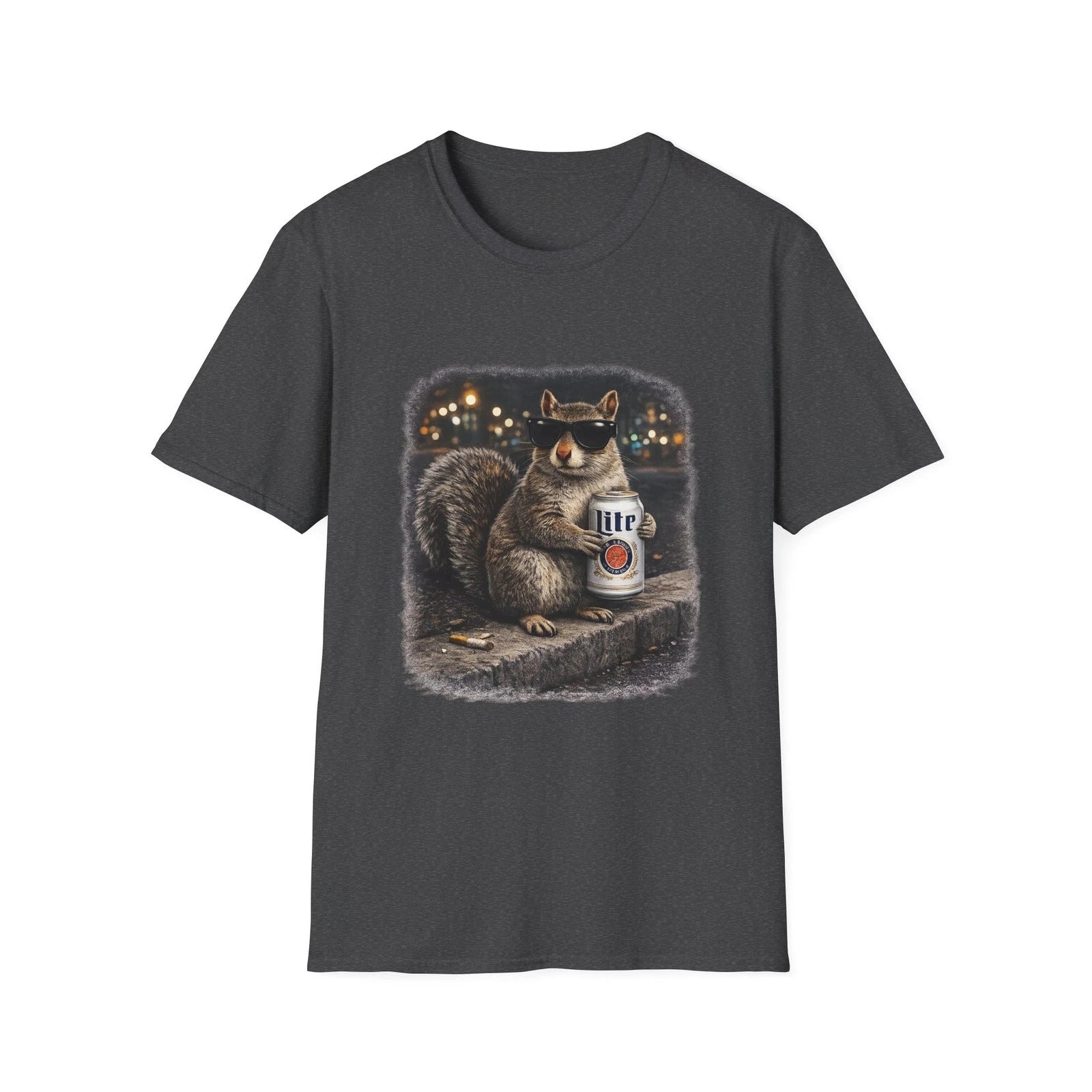 Funny Squirrel Drinking Soda Shirt, Cool Animal Graphic Tee