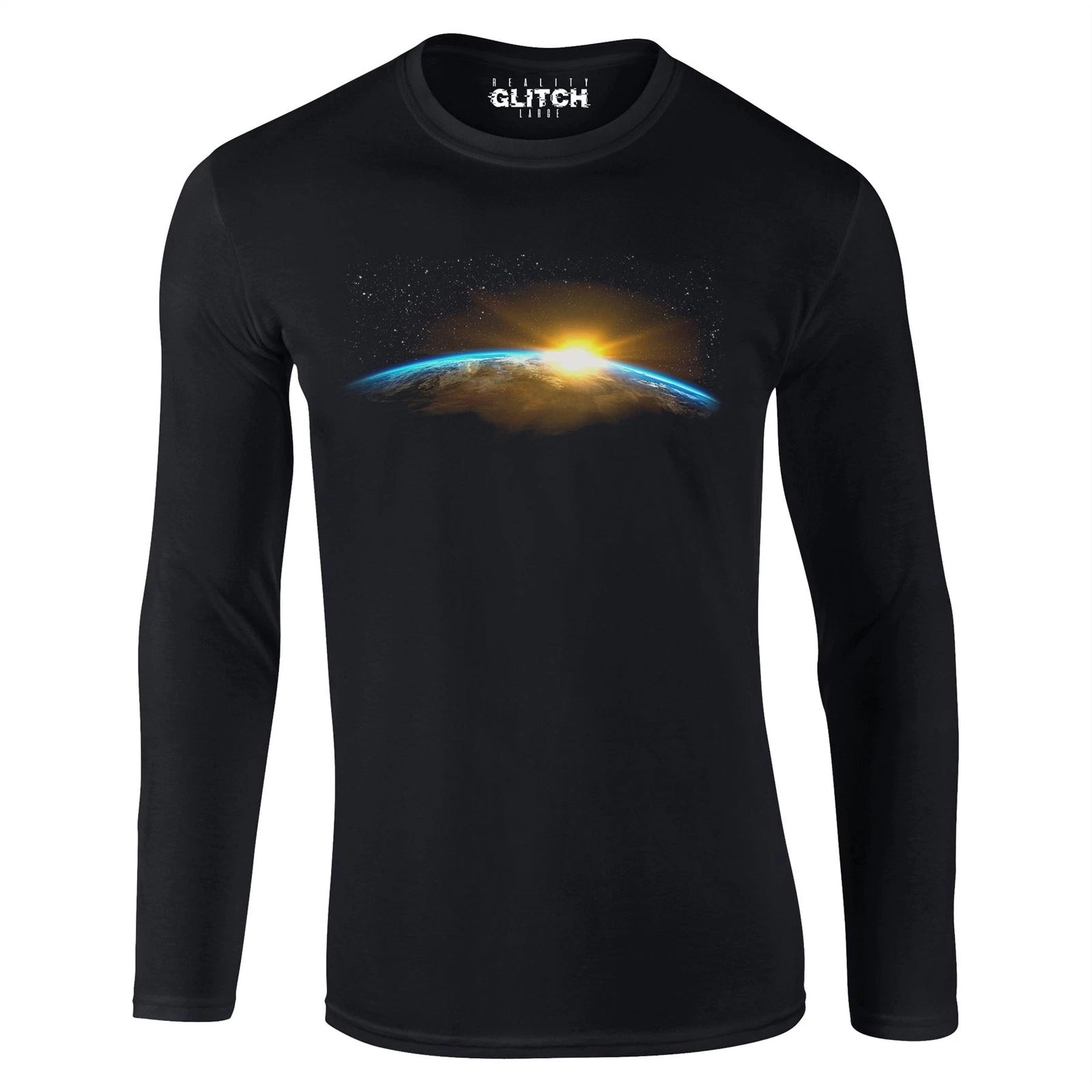 A New Dawn Mens T-Shirt - Long Sleeve Space Sunrise Planet Earth