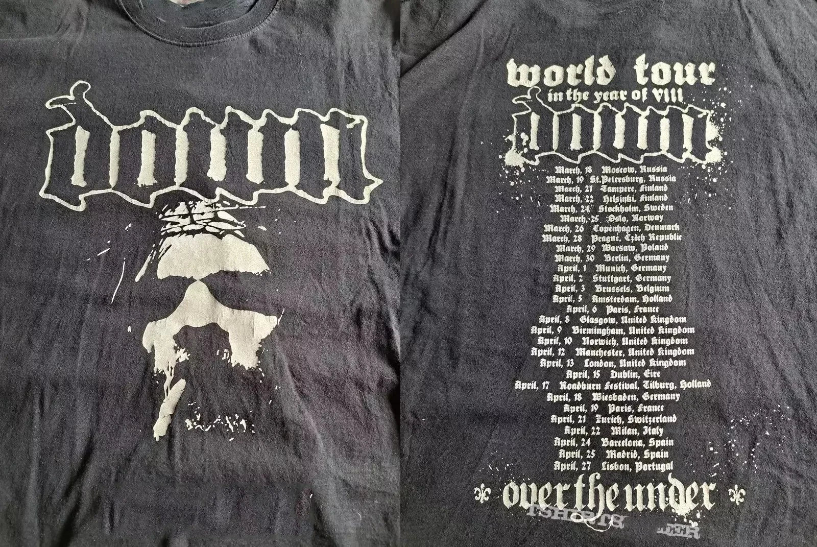 Down Band World Tour In The Year T Shirt Full Size S 5XL