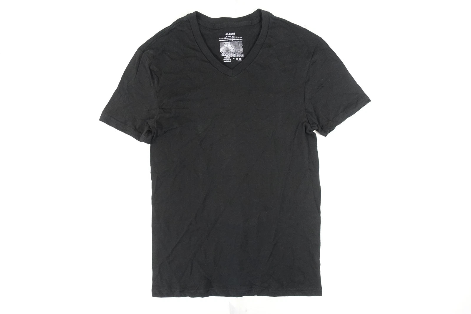 ALFANI BLACK VNECK SHIRT TEE SMALL TSHIRT UNDERSHIRT MENS NEW