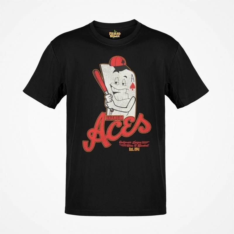 Anaheim Aces Nostalgic Retro Baseball T-shirt