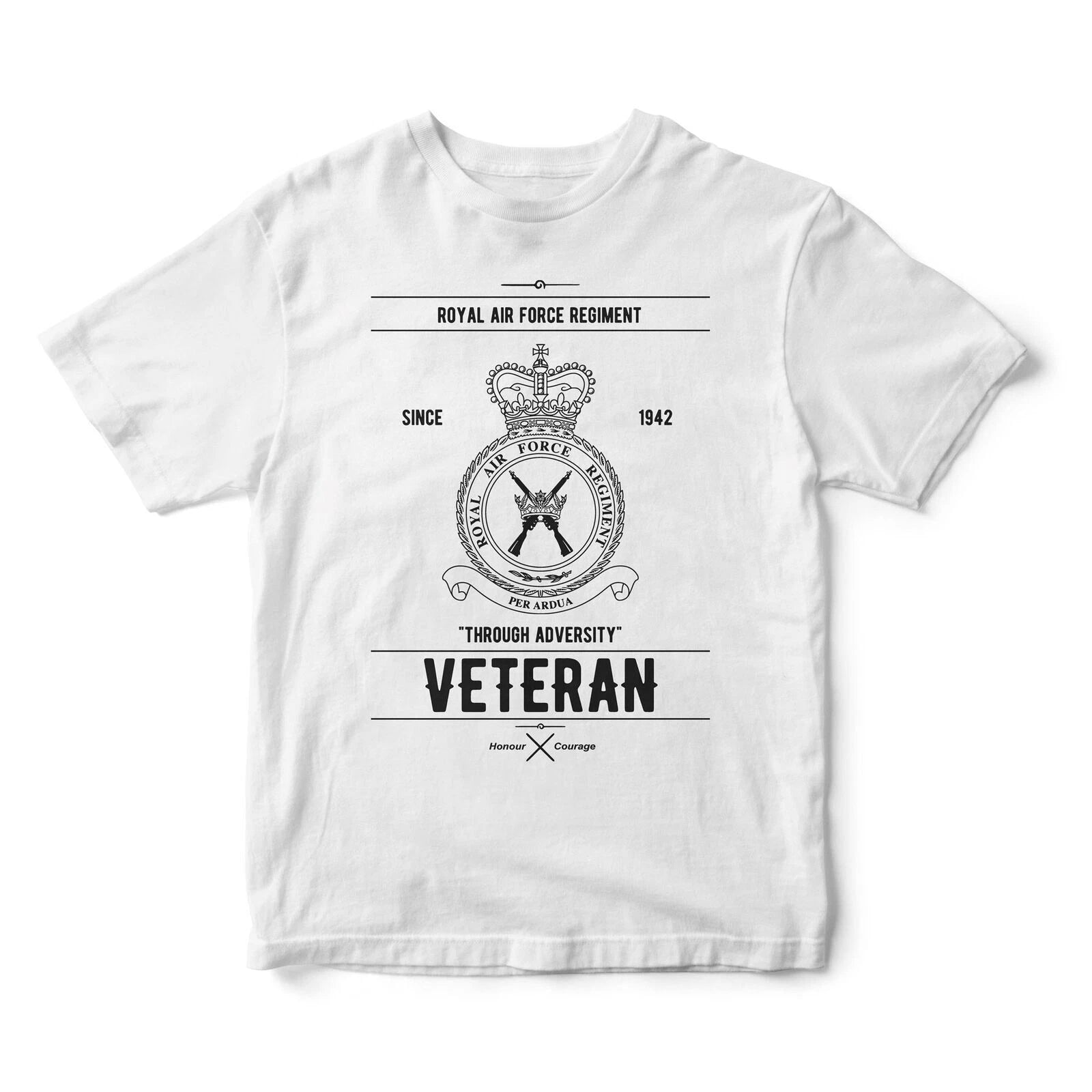 P.I.G HM British Armed Forces Royal Air Force Regiment Veteran *050* RAF T-shirt