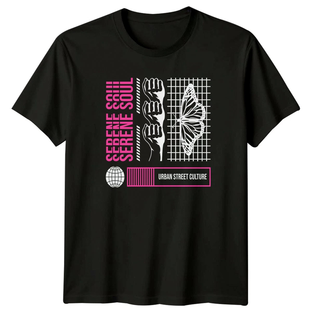 Serene Soul Urban Street Culture Womens T-Shirt Streetwear Gift For Her