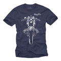 Motorcycle T-Shirt Mens Blue Boxer Cafe Racer R/80/100/1200 T Biker Gift