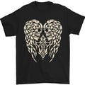 Angel Skull Wings Motorcycle Biker Mens T-Shirt 100% Cotton
