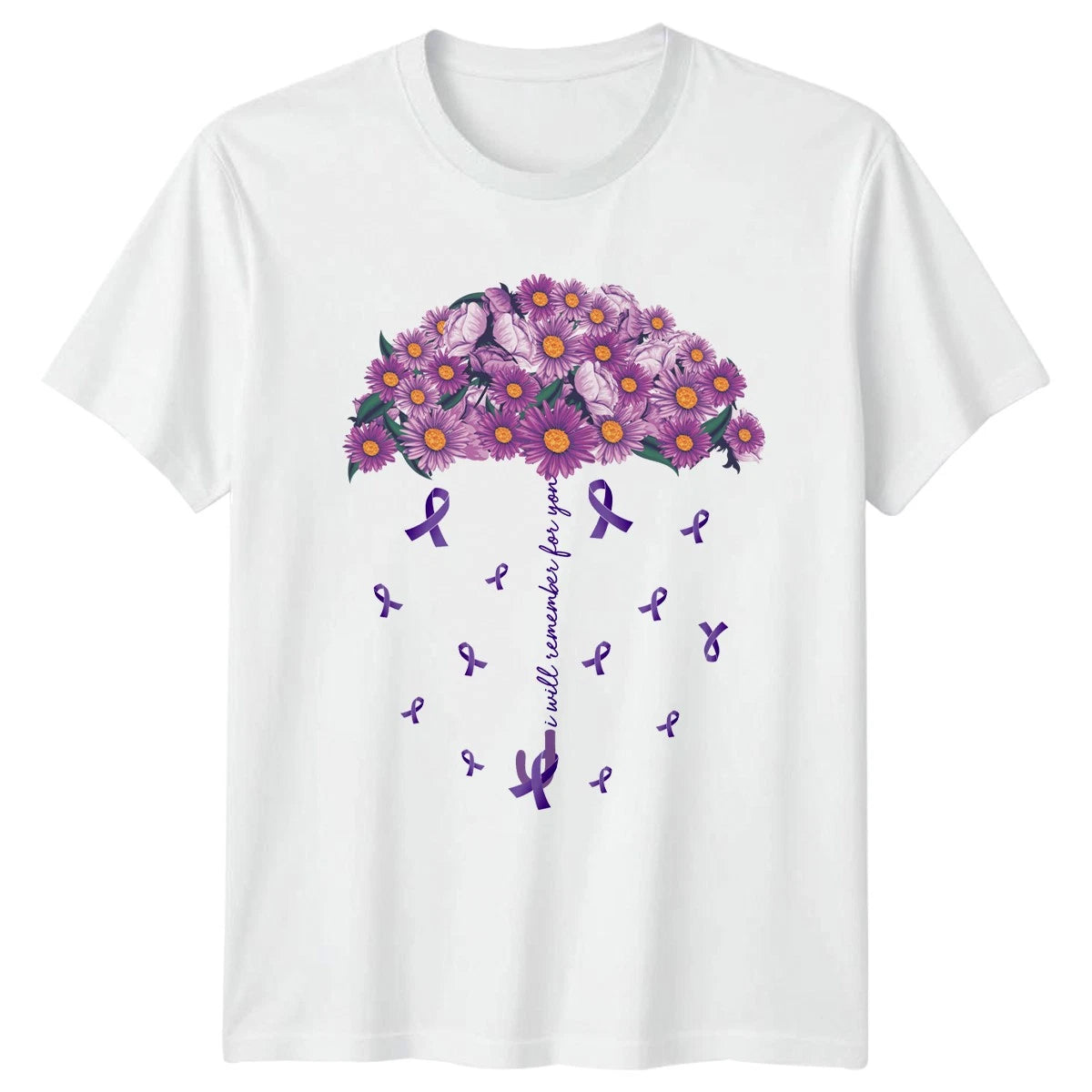 I Will Remember For You Womens T-Shirt Dementia Support Alzheimers Gift For Her