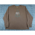 Life is Good Long Sleeve T-Shirt Mens XXL Brown Keep It Simple Pine Tree