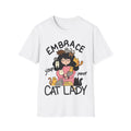 Embrace Your Inner Cat Lady T-Shirt - Cute Lady with Cats Graphic Tee