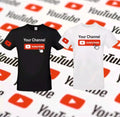 Custom Printed T-shirt Birthday Gift Youtube T-Shirt Top Fancy Adult Tshirt