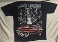 JOKER CLOWN GIRL CLASSIC CAR HOLLYWOOD CALIFORNIA DREAMING ROSE T-SHIRT