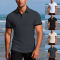 For Men Jacquard Tee For Streetwear Short Sleeve Regular Length Jacquard Fabric