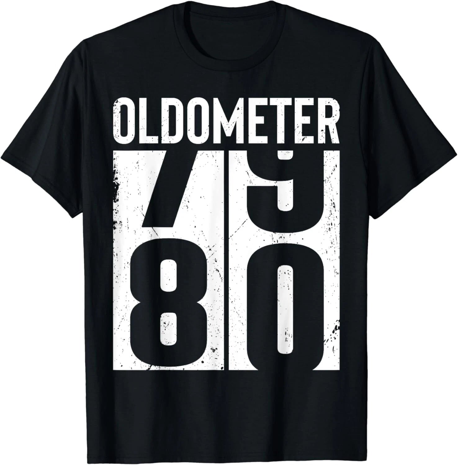 Funny 80 Years Old 80th Birthday Odometer Oldometer Gift Men Gift Unisex T-Shirt